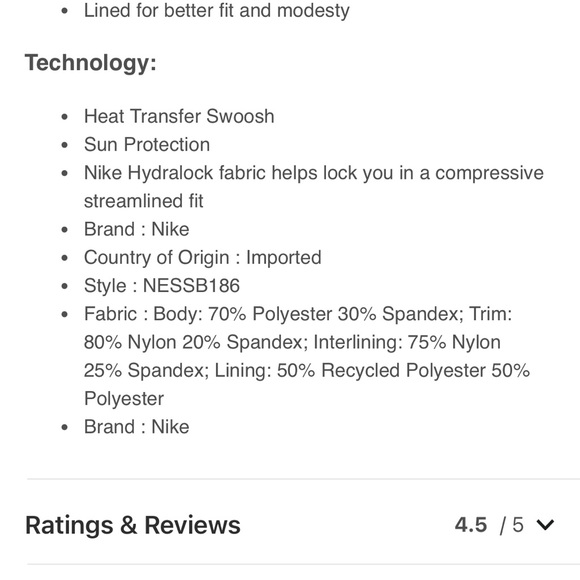 Nike Women’s Hydrolock Sculpt Solid Swimsuit - Picture 8 of 10